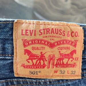Levi's 501 Straight Fit Denim Jeans